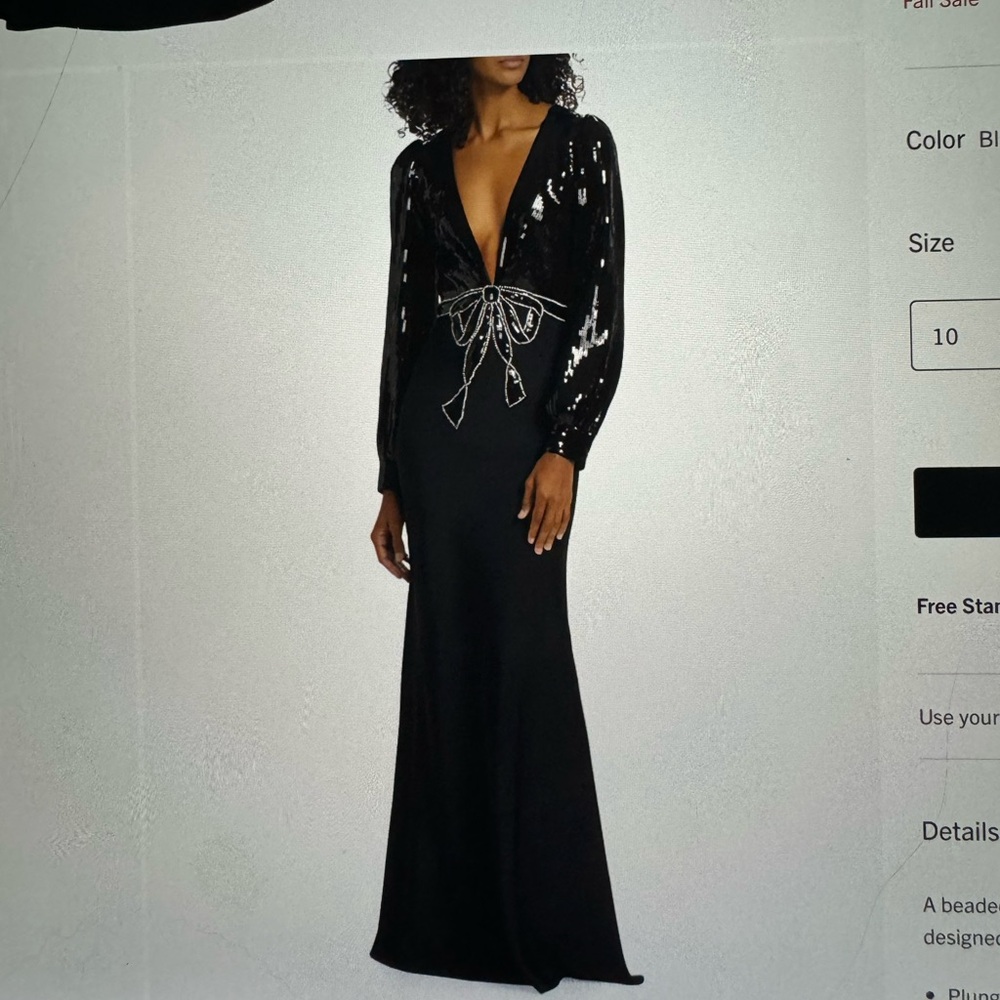 Sachin + Babi Black Sequin Dress